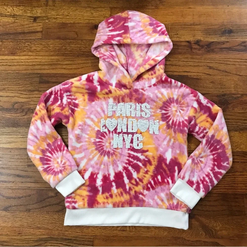 Hoodie Jogging Suit Outfit NWOT Loungewear Athletic Activewear Pajamas Tie Dye